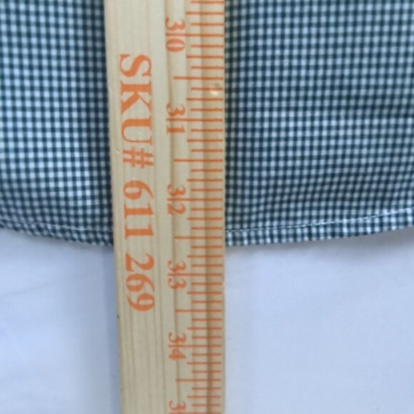 Michigan State Spartans Button Down Shirt Green White Check Men XXL Long Sleeve - Picture 6 of 14